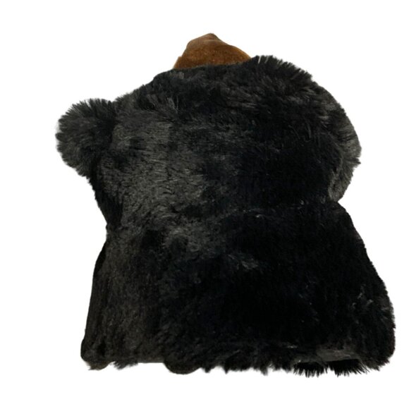 Adore Plush Wall Mount Decor Plaque Black Bear 12 in tall - Picture 4 of 6